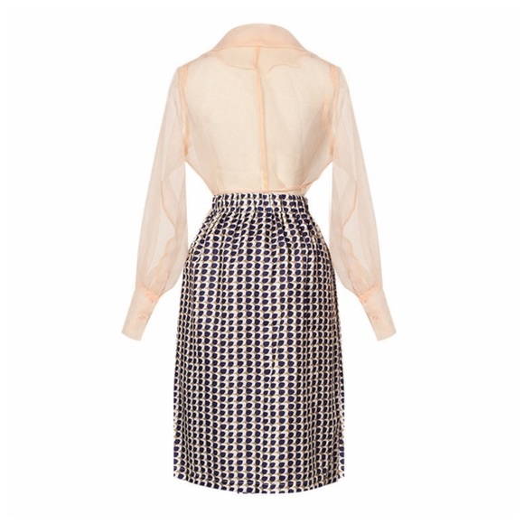 ❤️ Sheer Peach Organza Wrap Top - Picture 3 of 7